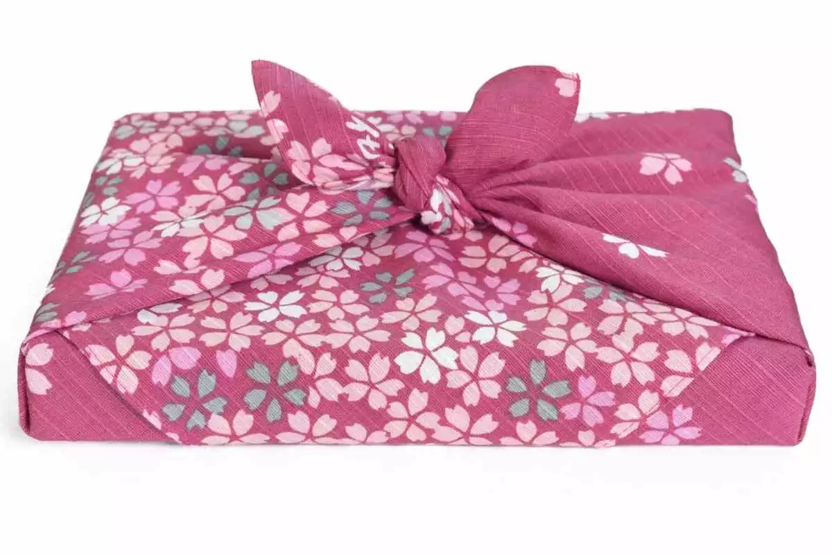 Falling Cherry Blossom Furoshiki Cloth