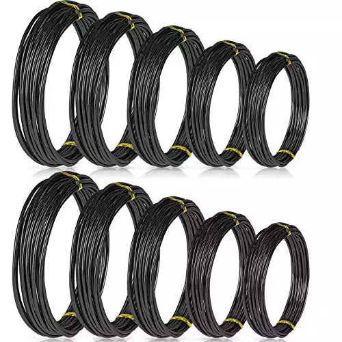 Anodized Aluminum Bonsai Training Wire in 5 Sizes