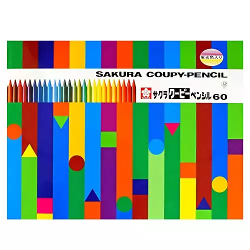 Coupy Pencils Set of 60 Colors
