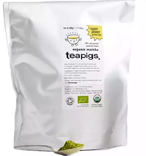 5. Teapigs Organic Premium Grade Matcha 500g