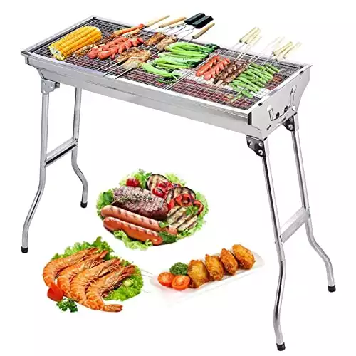 Barbecue Charcoal Grill Stainless Steel